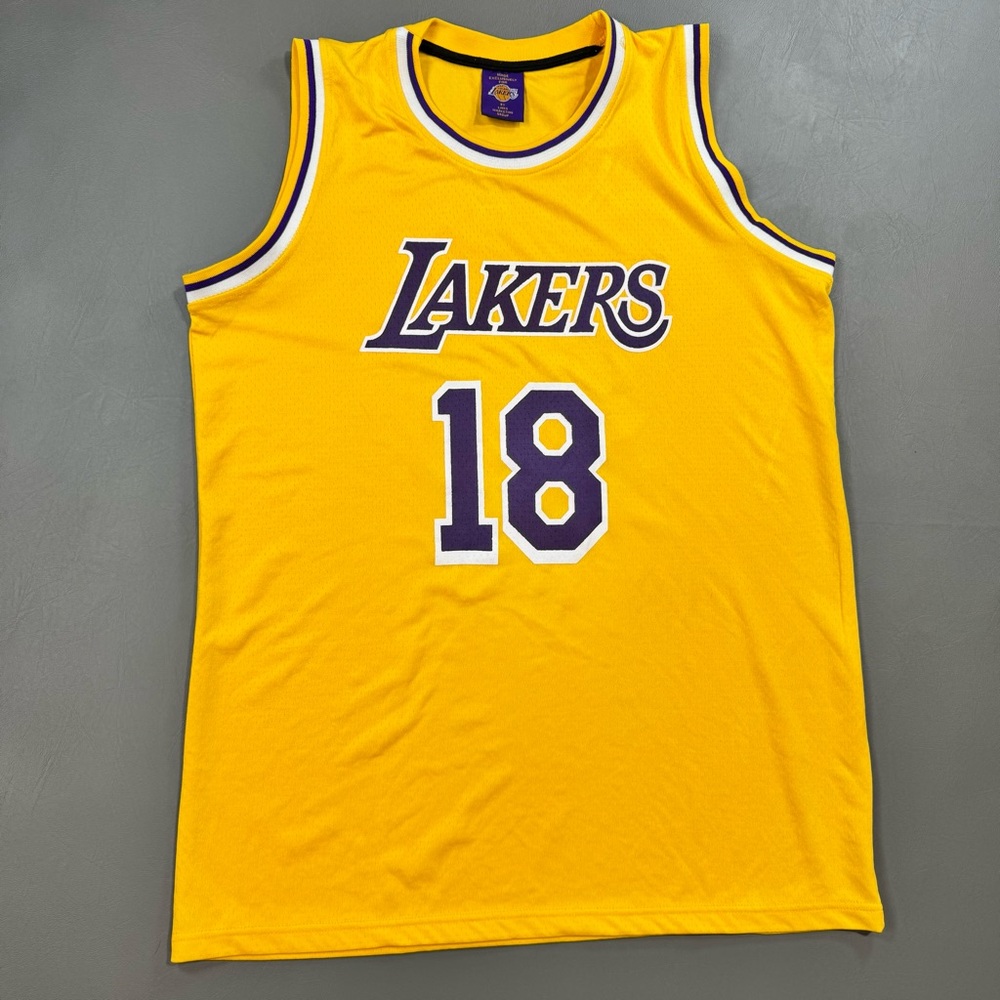 LA Lakers Jersey XL #19 Wish Yellow NBA Mesh 23x31